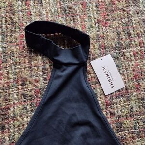 Black Halter Neck Top